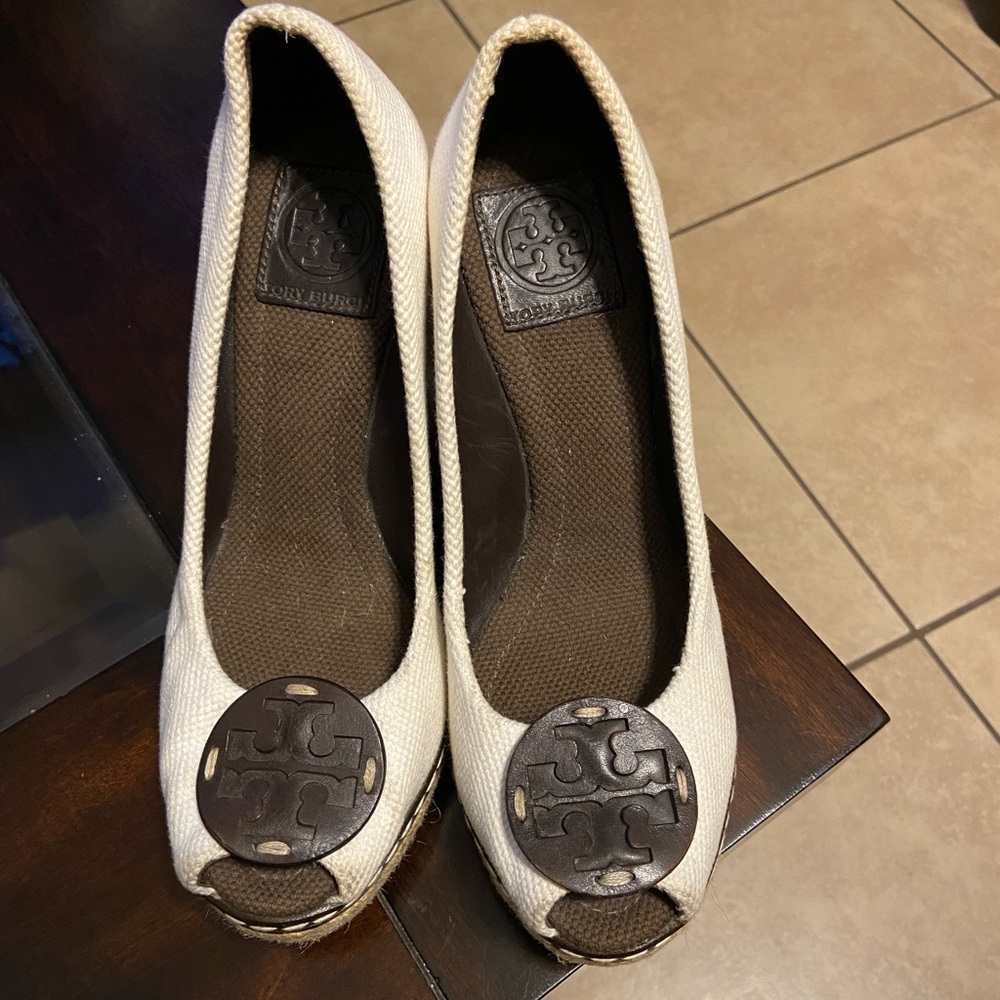 Tory Burch Espadrille Wedge Size 7 1/2 M